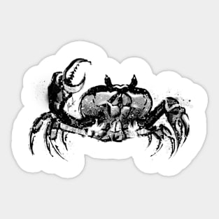 Ink crab. Sticker